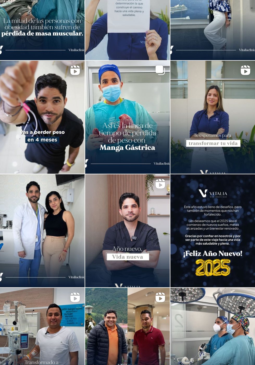 Vitalia Clinic Instagram feed